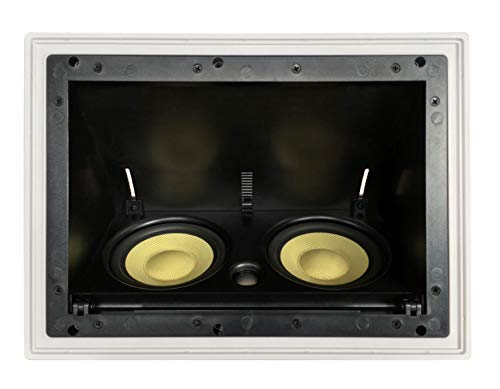 YK5252AC Silver Ticket in-Ceiling Speaker with Pivoting Full Speaker Adjustable Angle Woofers and a 1