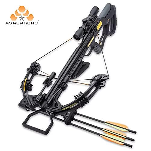 image for BUDK Avalanche Guillotine Crossbow - Composite Stock, Fiberglass Limbs