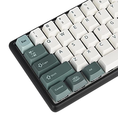 Image of Guffercty kred Custom Cherry Profile Keyboard keycap Set 144-Key Keycaps 60 Percent Sub-Dye for Mechanical Keyboards (Botanical)