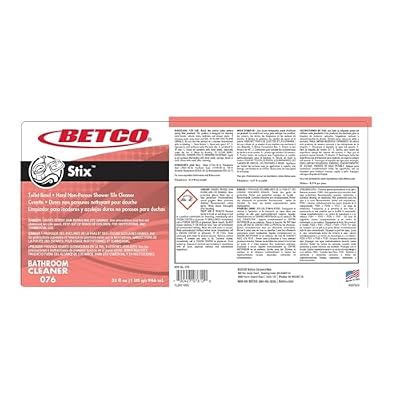 Betco Stix Toilet Bowl Cleaner, Cherry/Almond Scent, 32 oz., 12 Bottles/Carton (761200)