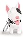 DomeStar Dog Keychain Charms, Bull Terrier Ring Cute Keychains Car Key Chain for Kids Adults