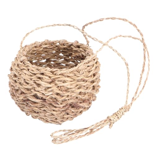 Cesta de cáñamo multi-funcional para almacenamiento de flores y maceteros pequeños 2