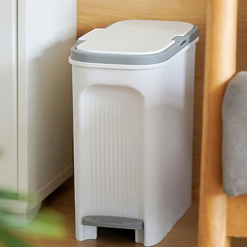 Caneca de basura con pedal y tapa para baño miniatura 7