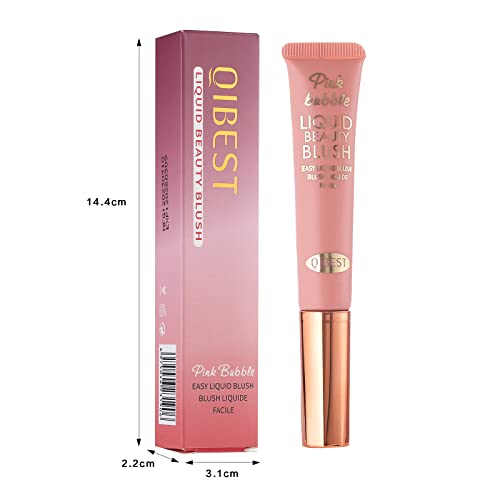 Liquid Blush Beauty Wand Matte Cream Blush Stick With Soft Cushion Applicator For Natural Cheek Tint Blendable Lightweight Long Lasting Dewy Finish Makeup Blush For Face(01 Nude Orange) #TOP7