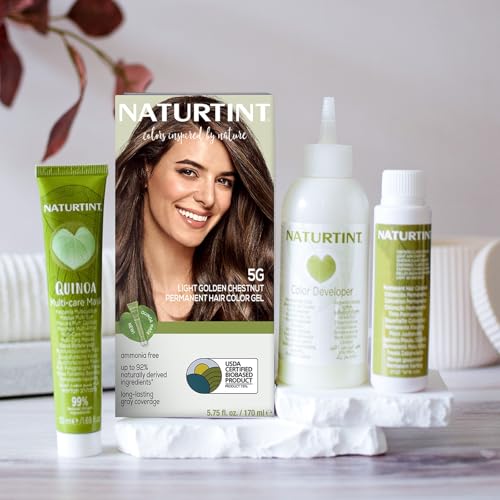 Naturtint 5G Light Golden Chestnut Permanent Hair Color (Pack of 1), Ammonia Free, Vegan, Cruelty Free, up to 100% Gray Coverage, Long Lasting Results (Packaging may vary) - Thumbnail 6