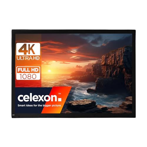 celexon Toile rétroprojection Mobile Expert Plein air 100 | 203x152 cm 4:3 | 4K Full HD | Toile de Remplacement ou Changement pour Écran de Projection sur Cadre Pliable Mobile Expert