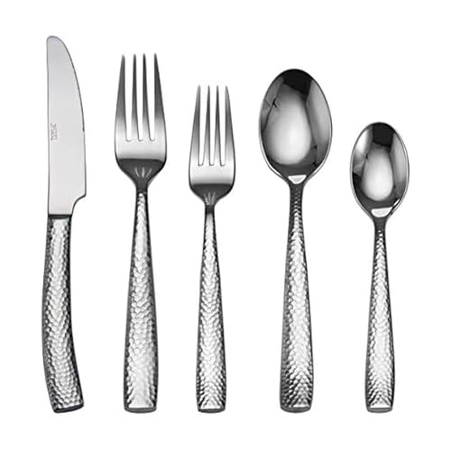 Towle Living 20-Piece Texture Stainless Steel Flatware Set, Service for 4