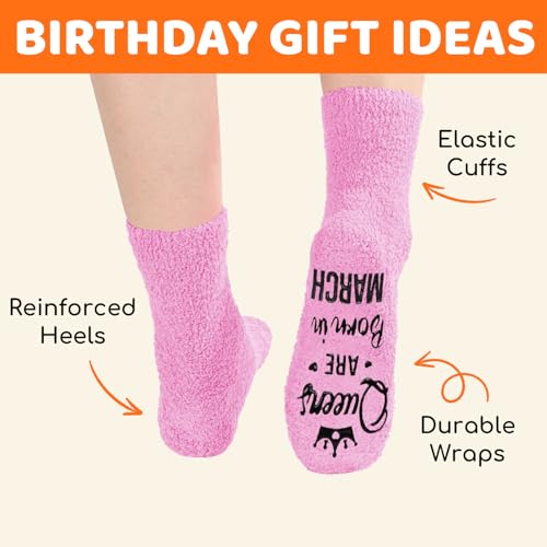 Image of HAPPYPOP Birthday Gifts Ideas for Mom - Pink Month Birthday Socks for Women