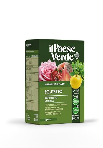 Equiseto Il Paese Verde. Decotto di equiseto con azione di controllo delle malattie fungine. Prodotto 100% naturale che rispetta l'ambiente, l'uomo e gli animali domestici - 280ml