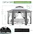 Klysiora 13'x13' Pop Up Gazebo Hexagonal Outdoor Canopy Tent with Mosquito Netting Dual Vent Roof Awning Waterproof, UV Resistant Height Adjustable for Backyard, Patio, Deck, Lawn Parties - Gray