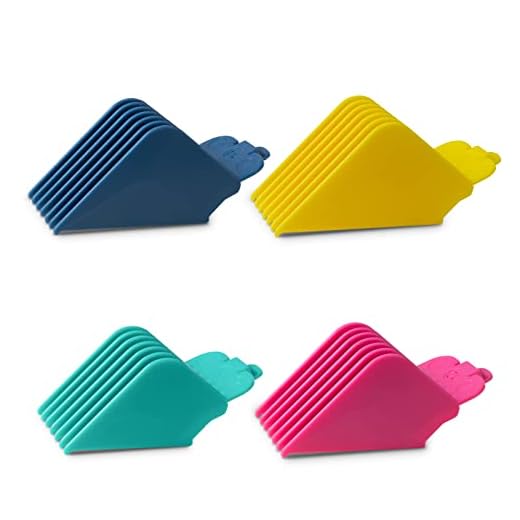 4 Professional Extra Long Hair Clipper Guards Cutting Guides Fits for Most Wahl Clippers, Color Coded Clipper Combs Replacement - 1.25", 1.5", 1.75" & 2" (#10, 12, 14, 16