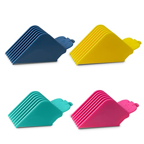 Clipper Guards 16 14 12 10 Compatible with Most Wahl Clippers Color Coded Clipper Combs Replacement - 1.25 1.5 1.75 & 2