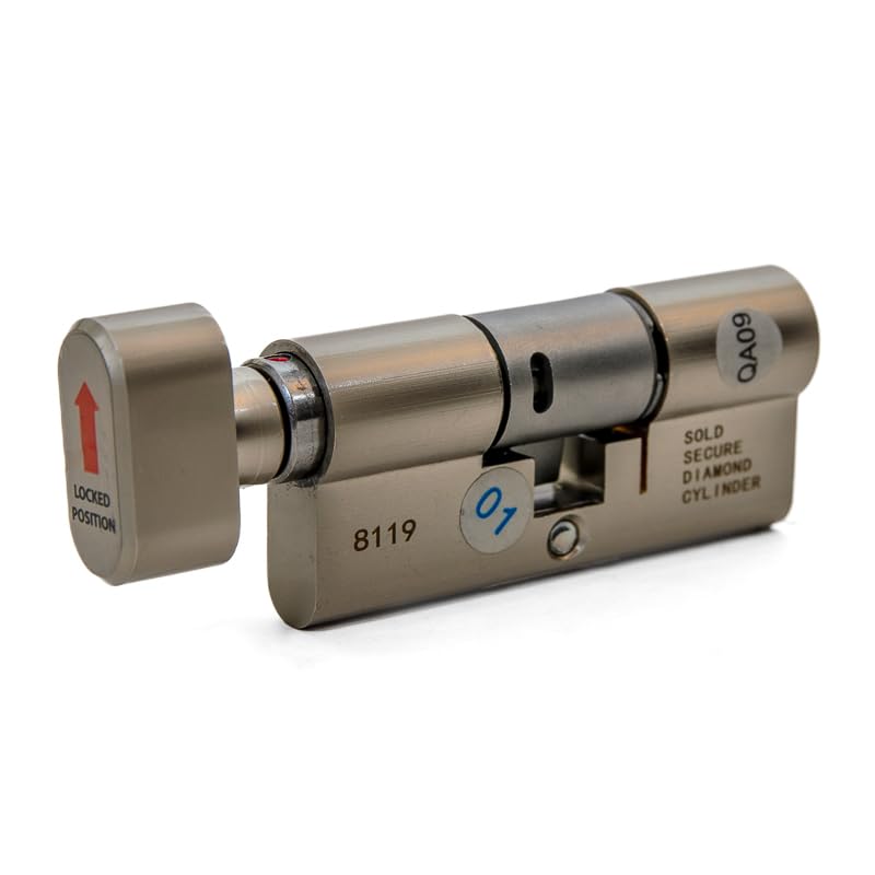 UAP Kinetica+ K4 3* Kitemarked Horizontal Euro Key & Turn Cylinder Door Lock, Advanced Home Security & Safety, Bio Key, 6-Pin - Image 2