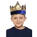 Dress Up America Kids' Little Exquisite Blue Crown, One Size Fits Mone Sizet