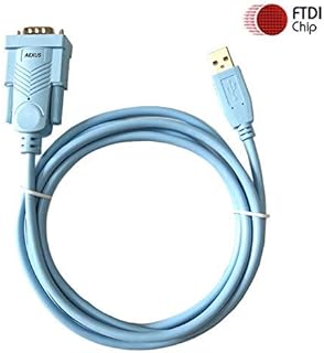 FTDI USB to Serial Adapter - USB to DB9 RS232 Male Serial Converter Dongle Cable - 6ft (1.8M) - Compatible with Windows 10, 8, 7, Vista, Server 2016, 2012, 2008, 2008 R2, Linux, MAC, Android | Ultra High Reliability and Compatibility