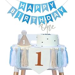 Brown High Chair Banner+blue Banner