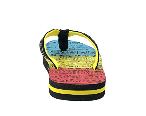 Image of REDVOLUTION New Boys' Beach Sandal TRIBAL Tattoo | Geometric Bali Flip-Flop Sandals