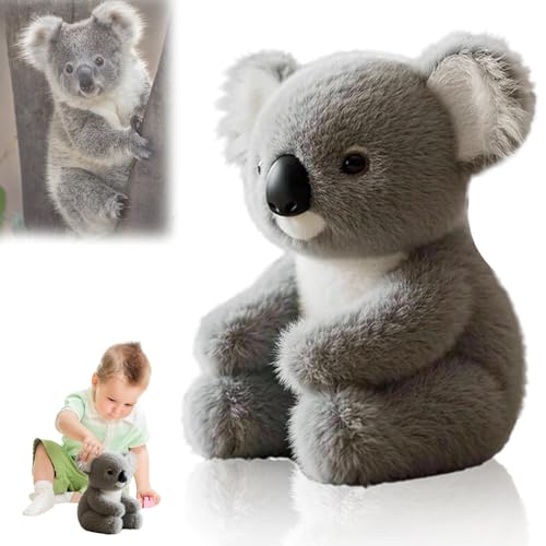 Peluche De Koaly Ultrasuave, Koala Peluche Koala, Ultra-Soft Koa-la Plush, Suave compañero de pelu-che de Koa-la, Juguete de pelu-che para abrazar koaly, Simpáticos Koalys Realistas, para niños