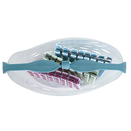 Mor - Cesto Com Prendedores Emborrachados Fashion 24 Peças