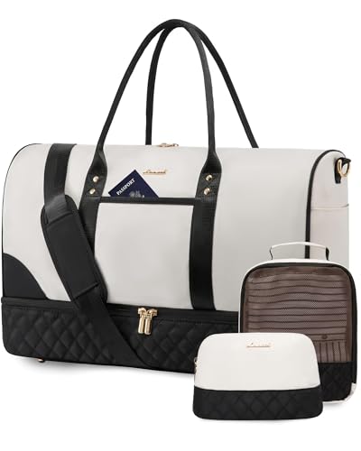 LOVEVOOK Reisetasche Damen Weekender Bag mit Schuhfach &...