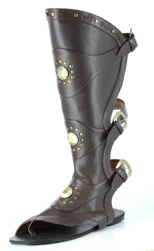 Ellie Shoes Men's Destroyer Adult Costume Shoes Brown