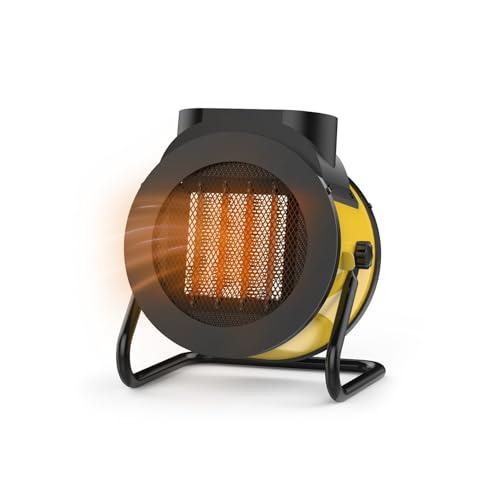 Avilia Termoventilatore in Ceramica con 3 Livelli di Riscaldamento per Ogni Esigenza 2000W - Ideale per Riscaldare Velocemente Piccoli Ambienti Come Camera, Ufficio o Bagno con Sistema di Sicurezza