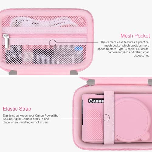 Funda para Cámara Canon PowerShot SX740/SX730 Rosa miniatura 4