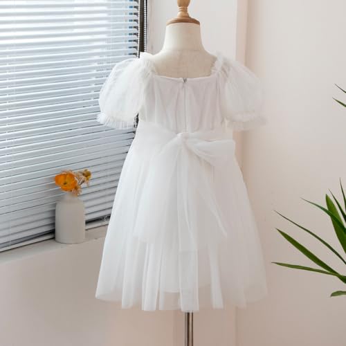 Tutu.kk Toddler Tutu Dress Girls Short Sleeve Fluffy Tulle Party Casual Dresses for 2-8 Years Kids2