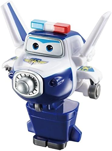 Super Wings 2" Transform-A-Robots 4 Pack Jett, Paul, Mira, and Grand Albert, Airplane Toys Mini Action Figures, Transformer Toys for 3+ Years Old Boys and Grils