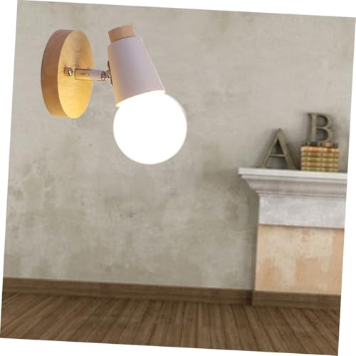 Lámpara de pared E27 en hierro blanco con diseño moderno minimalista para cabecero de cama 3