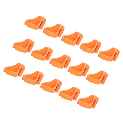 Plastic Thimble Ring with Thread Cutter, 15Pcs Adjustable Sewing Finger Protector for Quilting Knitting, Yarn and Fishing Line Cutting