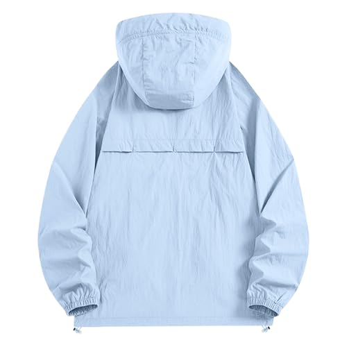 Men's 2025 Cooling Sun Jacket Raglan UV Block Sunscreen Coat Hooded Casual Fishing Jackets Side Pocket Hoodies3