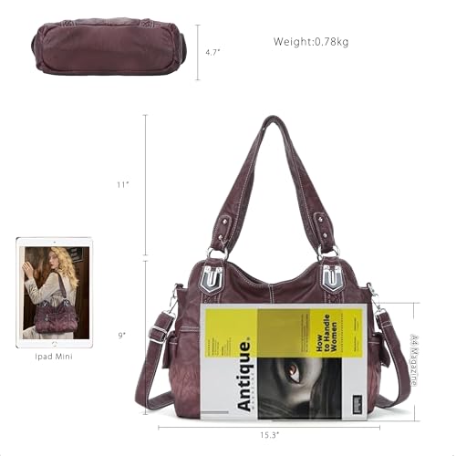 Image of Angel Barcelo Purses for Women Soft PU Leather Shoulder Bag Crossbody Purse and Handbags