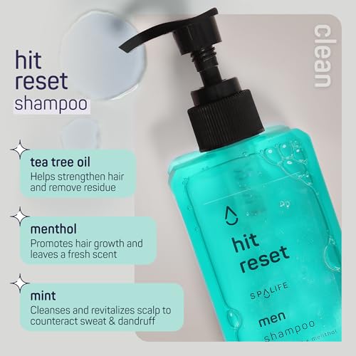 SpaLife Mens Body Wash Gift Set w/ Body Wash, Shave Gel, After-Shave Gel, Shampoo | Mens Skin Care Gift Set | Skincare Christmas Gifts for Men | Gifts for Men | Men's Skincare | 4-Piece