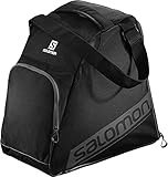 Lieferumfang: 1 x Salomon Skischuh-Rucksack EXTEND GEARBAG, Material: Polyethylen/Polyester, Einheitsgröße, Abmessungen: 51 x 21 x 16 cm, Gewicht: 461 g, Farbe: Schwarz, LC1206600