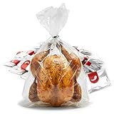 Bolsas Horno 50, Bolsas para usar en el Horno, Bolsas de Asar Pavo, Pollo, Carne, Verduras, Pollo. Bolsa para Horno Asar Pescado, Bolsas para Papillote, Bolsas de Horno Cocinar. Receta QR