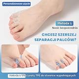Tailors Korektor haluksów i Pinky Toe Protector – prostownice do palców do podwiniętych i krzywych palców, krawieckie separatory palców do nakładających się palców, łagodzenie bólu przy haluksach i