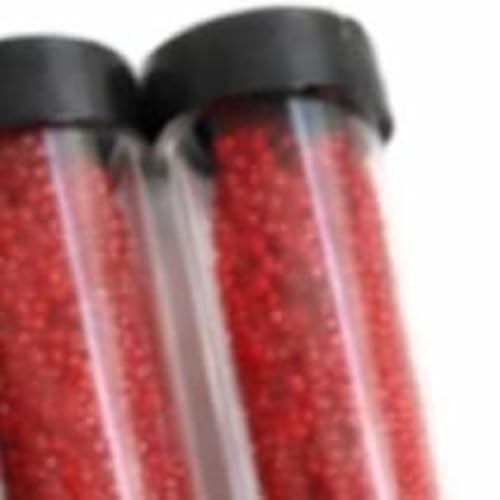 Image of Beadsnfashion Preciosa Seed Beads Tube Combo, 4 Red Finish Color Size 11 /0 (2 MM) for Beading, Jewellery Making, Embroidery, Bracelets, Necklace and Craft Projects