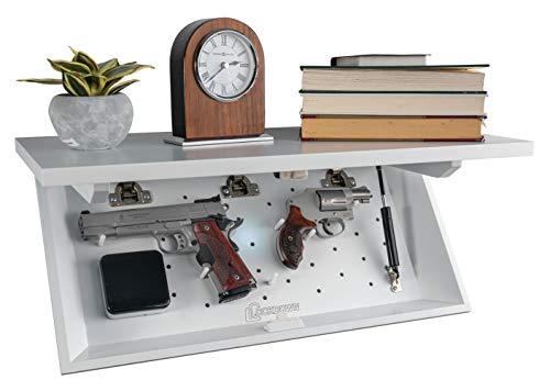 Lockdown In Plain Sight Shelf with Discreet Design, Easy Magnetic Access, Customizable Compartment and PUCK Integration for Home, Business and Security