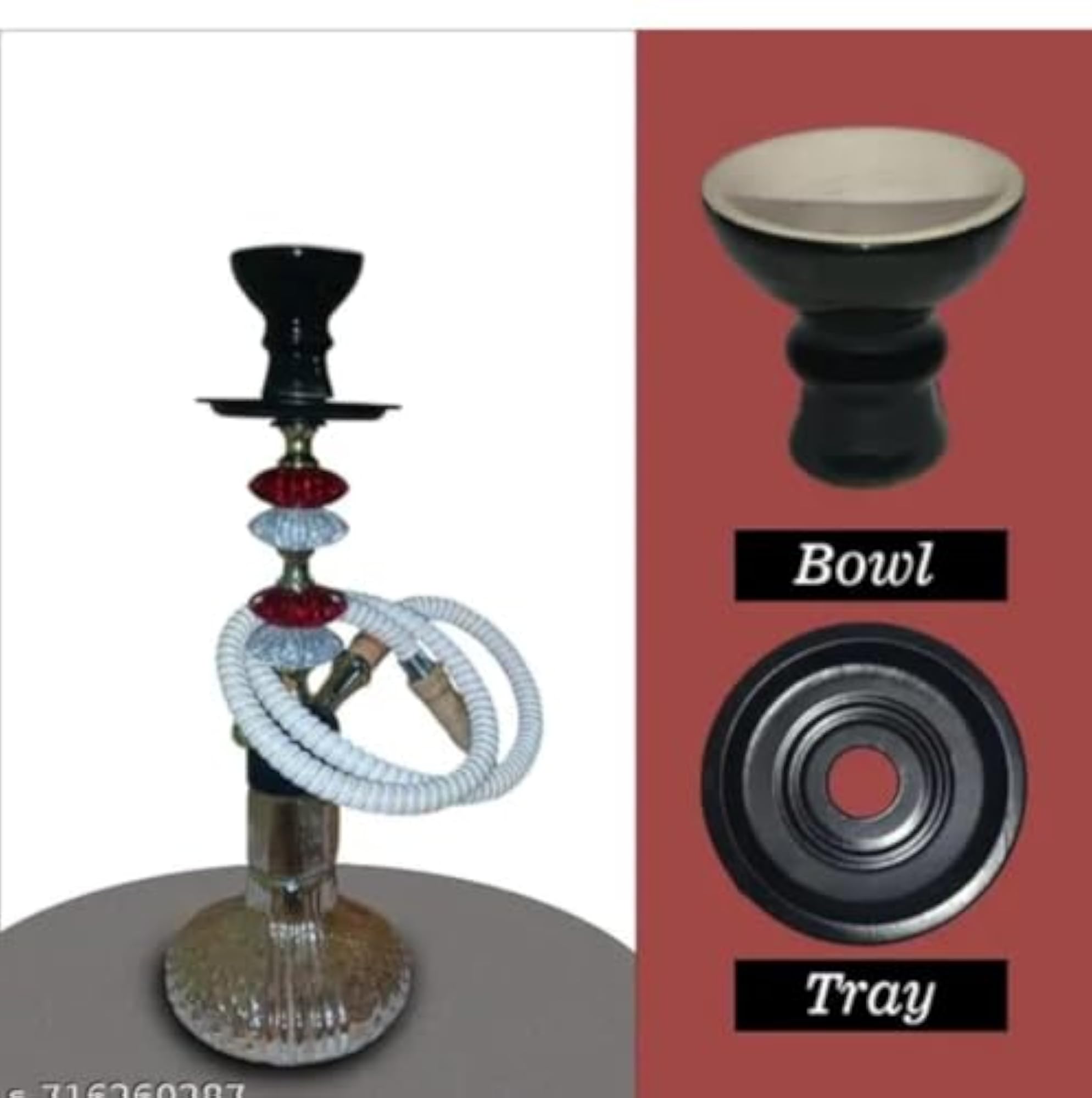 Stylish Glass Hookah Set with Durable Base