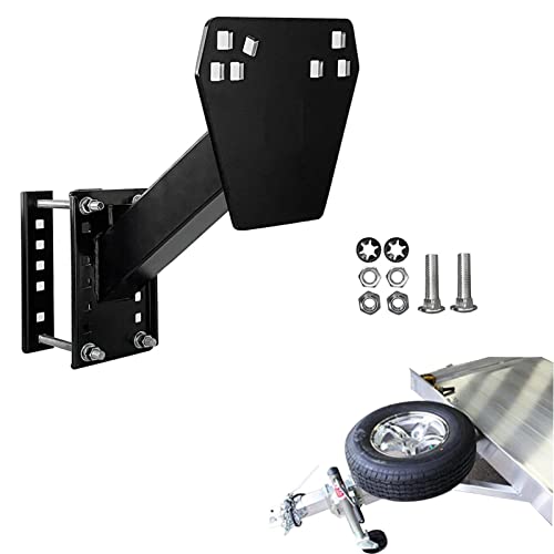 Richolyn Support de Pneu de Secours pour remorque - Porte-Pneu de Secours Durable pour remorque,Charge maximale de 120 LB, Convient à la Plupart des Roues à 4 et 5 et 6 et 8 Pattes sur des modèles de