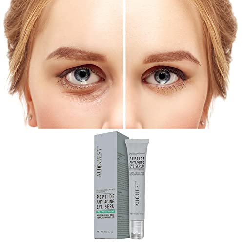 20g Peptide Eye Cream Anti Aging,Anti-Aging Peptide Eye Cream with Roller Dark Eye Circle Remover Sk