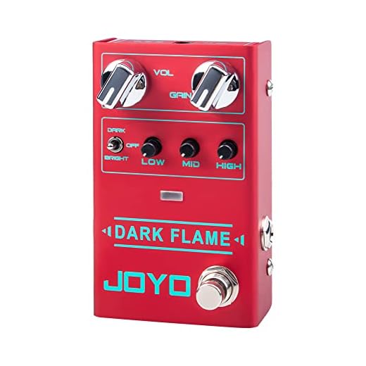 JOYO Modern Metal High Gain Distortion Guitar Effect Pedal with Different Tone Styles for Electric Guitar - True Bypass (Dark Flame R-17)