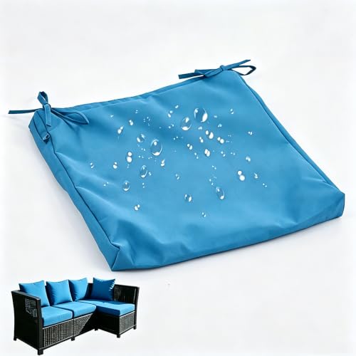 Générique Housse De Coussin Imperméable Épaisseur 5/8/10/12cm,Antidérapante Housse De Rechange pour Coussins D'assise avec Fermeture Éclair pour Jardin,...