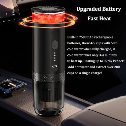 Cafetera Espresso Portátil Eléctrica con Calentamiento Rápido 80 mL miniatura 4