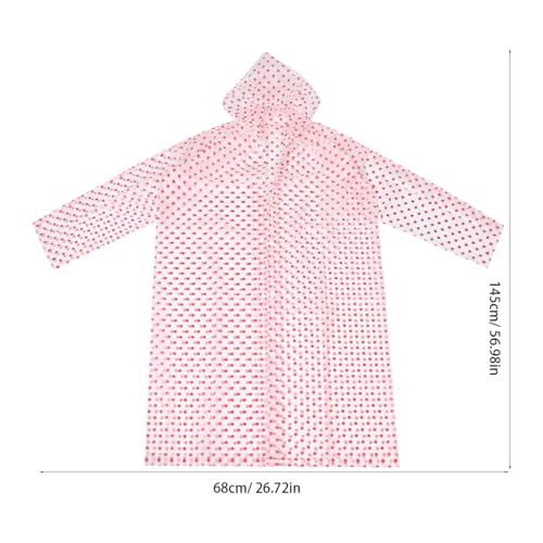 TENDYCOCO Rain Wear Waterproof Rain Coat Travel Rain Ponchos Rain Cape Portable Rain Ponchos Clear Poncho Portable - Image 5