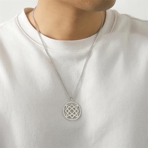 Collier Svarog pour hommes pendentif viking en acier sculpté - 2