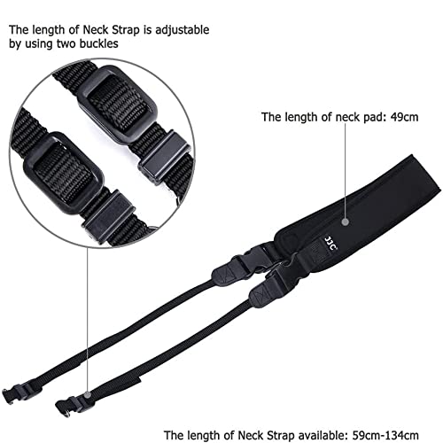 Jjc Dslr Camera Neck Strap With Quick Release For Canon Eos 5D Mark Iv 5Dm3 7Dm2 6Dm2 90D 80D 77D 70D Rebel T8I T7 T7I T6I 4000D Sl3 Sl2 Nikon D850 D810 D780 D500 D7500 D7200 D5600 D5500 D3500 D3400 #TOP6