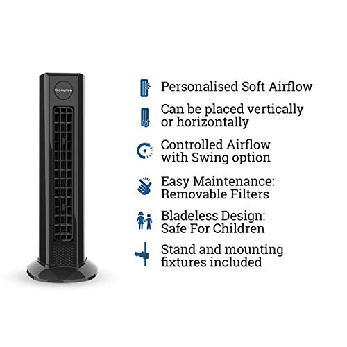 Image of Crompton Air Buddy Kitchen Fan (Black)