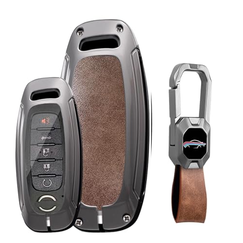 Jinhon for Nissan Leather Key Holder Fit for Nissan Rogue